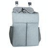 Baby Bed Organizer Newborn Crib Diaper Storage Hanging Bags Bedside Shelf Bag(Linen Gray)