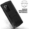 For Samsung Galaxy Note 20 Ultra R-JUST Shockproof Waterproof Dust-proof Metal + Silicone Protective Case with Holder(Black)