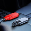 Aluminum Alloy Multifunctional Car Safety Hammer Window Breaker(Red)