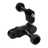 PULUZ CNC Aluminum Ball Joint Mount with 2 Long Screws for GoPro, Insta360, DJI and Other Action Cameras(Black)