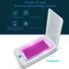 Multifunctional Mobile Phone Face Mask UV Disinfection Aromatherapy Ultraviolet Lamp Sterilizer Disinfectant Box(White)