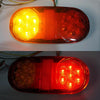 2 PCS 12-24V 14LED Car Oval Tail Light Side Lamp