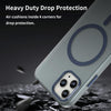 For iPhone 11 Pro MagSafe Frosted Translucent TPU + PC Full Coverage Phone Case(Dark Blue)