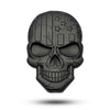 Three-dimensional Devil Skull Metal Plating Car Sticker (Black)