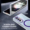For Samsung Galaxy Z Fold3 5G lce Folding Series MagSafe Integrated Clear PC Phone Case(Purple)