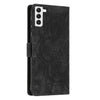 For Samsung Galaxy S22 5G Mandala Embossed Retro Frosted Leather Phone Case(Black)