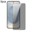 For Samsung Galaxy S25 Edge 5pcs DUX DUCIS 0.33mm 9H High Aluminum Anti-spy HD Tempered Glass Film