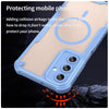For Samsung Galaxy A16 4G Armor Glaze MagSafe Magnetic Phone Case(Blue)