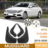 For Mercedes-Benz C-Class W205 2015-2020 4pcs/Set Car Auto Soft Plastic Splash Flaps Fender Guard