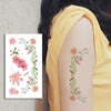 50 PCS Literary Small Fresh Flower Tattoo Sticker Rose Waterproof Lasting Arm Sticker(Q-003)