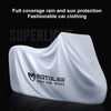 MOTOLSG Motorcycle Waterproof Sunproof Dustproof Thickening Cover, Size:XL(Silver Black)