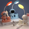 T509 Astronaut Pen Holder Desk Lamp with Pencil Sharpener Function(Pink)