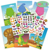 Face Changing Stickers Early Learning DIY Puzzle Stickers Toys(Dinosaur)