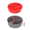 For Crockpot 6QT Slow Cooker Silicone Liners Divider Reusable Leak Proof Mats, Spec: Gray  4 Compartments
