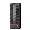 For Samsung Galaxy A16 5G LC.IMEEKE Carbon Fiber Leather Phone Case(Horizontal Black)