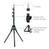 PULUZ Reverse Foldable 4 Sections 1.8m Height Tripod Mount Holder for Vlogging Video Light  Live Broadcast Kits(Black)