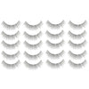 10 Pairs 217 Criss-Cross Transparent Stem Natural Makeup Lashes Charming Long Thick Black False Eyelashes