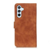 For Samsung Galaxy A36 5G KHAZNEH Retro Texture Horizontal Flip Leather Phone Case(Brown)