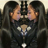 Straight Lace Front Human Hair Wigs, Stretched Length:26 inches, Style:1