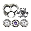 For Philips AT/PT Series Razor Integral Head with HQ8 Double-layer Blades(Dark Grey)