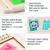 2 PCS Cartoon Animal Double-Sided Klotski Puzzle Children Wooden Toy Early Education Jigsaw Puzzle(Tiger)