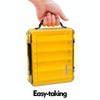 PROBEROS H1000 Double Sided Lure Box Handheld Double Layer Storage Case For Bait Accessories, Style: A Model(Yellow)