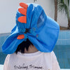 Summer Cartoon Print Big Brim Sun Hat For Children, Size: Hat Circumference 50-54cm(Dark Blue)