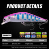 HENGJIA 5.7cm 3.4g Microbe Road Lures Slow Sinking Minnow Fake Bait, Color: 10