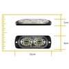 12W Car Side Signal Warning Light 24 LED Strobe Light(Yellow)