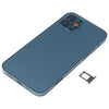 iPhone 12 Pro Back Cover Assembly (Blue) - With Side Keys & Wireless Charging