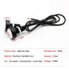 10pcs 23mm 1.5W DC12V Motorcycle Eagle Eye Light Double Lens Strobe Light(Red Light)
