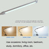 USB Clip Lamp Student Eye Protection LED Dimmable Desk Light(Silver)