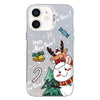 For iPhone 11 Christmas Series PC Full Coverage Pattern Phone Case(CW059 White)
