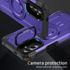 For Samsung Galaxy A04s Lens Holder MagSafe Phone Case(Purple)