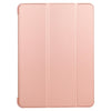 For iPad Air 2022 / 2020 10.9 Silicone 3-Folding Full Coverage Leather Case(Rose Gold)