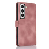 For Samsung Galaxy S22 5G Dreamy Butterfly Love Flower Embossed Leather Phone Case(Rose Gold)