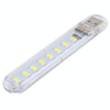 3W 8 LEDs 5730 SMD USB LED Book Light Portable Night Lamp, DC 5V (White Light)