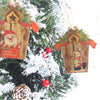 Christmas Wooden Creative House Accessories Scene Decoration(Santa Claus)