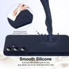 For Samsung Galaxy S25 5G Shockproof Silicone Magsafe Phone Case(Navy Blue)