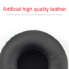 2pcs For JBL Synchros S400BT Headphones Imitation Leather + Memory Foam Soft Earphone Protective Cover Earmuffs(Black)