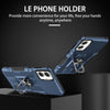 For Samsung Galaxy A05 Ring Holder Armor Hybrid Phone Case(Blue)