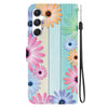 For Samsung Galaxy S24+ 5G Crystal Texture Colored Drawing Leather Phone Case(Sunflowers)