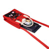 Cat Knitted Mini Crossbody Phone Bag For 6.9 inch and Below Phones(Red)