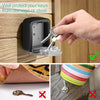 Secure Key Safe Box - Wall Mounted, 4-Digit Combination (Red)