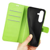 For Samsung Galaxy S25+ 5G Litchi Texture Horizontal Flip Leather Phone Case with Holder(Green)