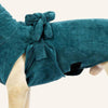 Absorbent Dog Bathrobe Towel, XXL, Turquoise Green