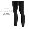 Summer Ice Silk Sunscreen Leggings Outdoor Riding Sports Knee Protectors Cool Anti-Slip Leg Socks, Size: L(Black)