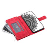 For Samsung Galaxy A06 5G Multi-Card Totem Zipper Leather Phone Case(Red)