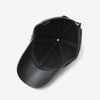 Outdoor Leisure Baseball Hat PU Leather Warm Peaked Cap, Size:Free Size(Light Coffee)