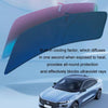 145x80cm Car Front Windshield Sun Protection Laser Sunshade Blinds, Style: Pull Tab Parasol
